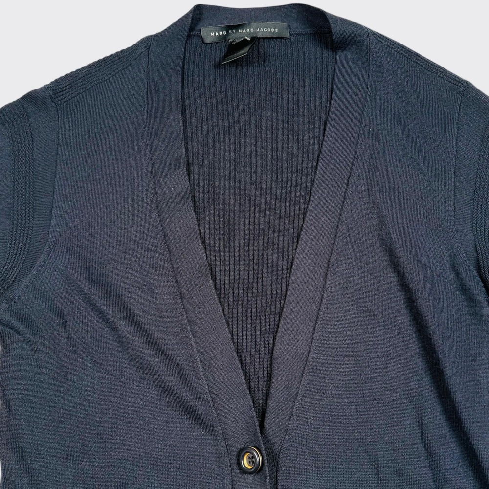 Marc by Marc Jacobs Cardigan Womens Small Blue Silk Cashmere Blend M1112702